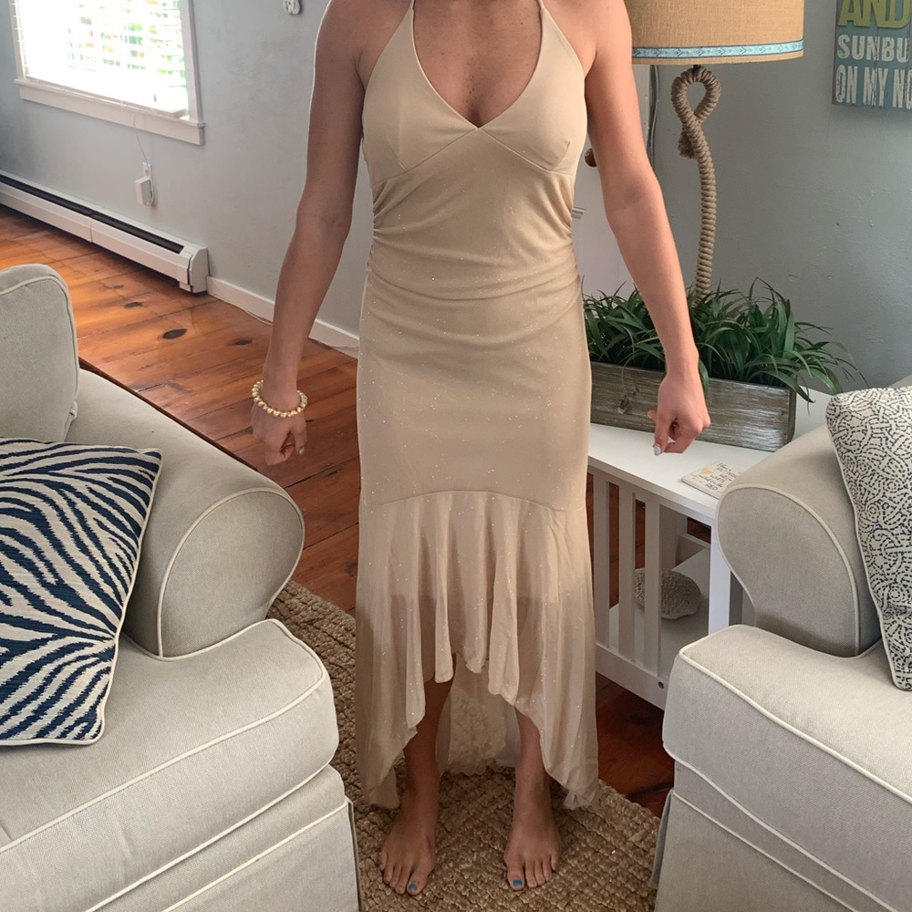 Gold dress